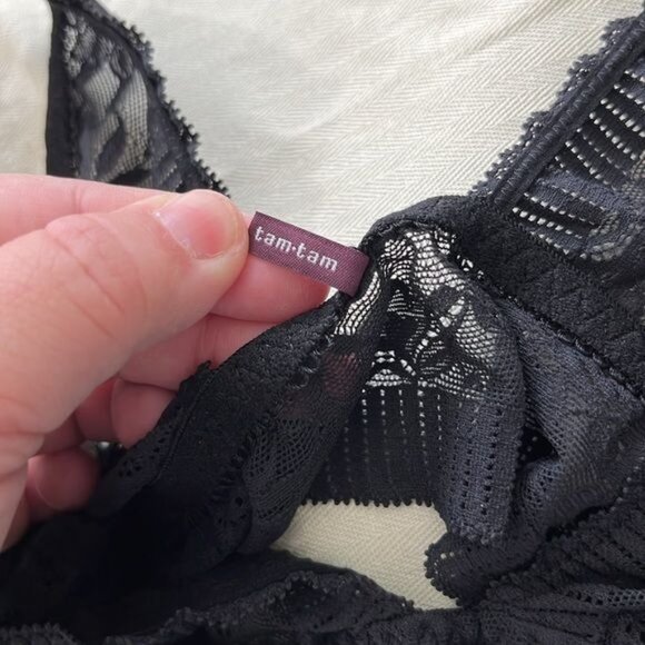 Princesse Tam Tam Soft Bustier Bra Evidence The Take It Easy Bralette Black Plun - Picture 6 of 7